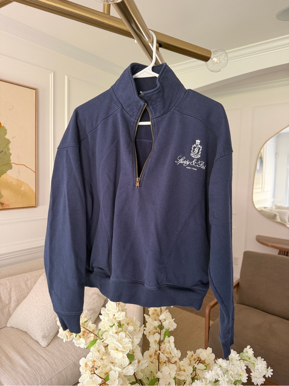 Sporty & Rich Signature Quarter-Zip